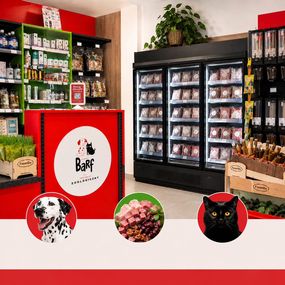 Frostudstilling med Original BARF hos en partnerbutik